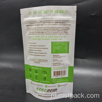 Kokos suikerverpakking doypack